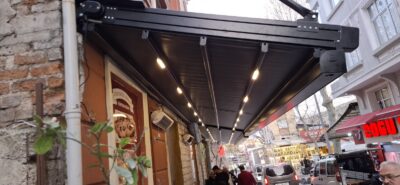 İstanbul motorlu pergola sistemi uygulaması